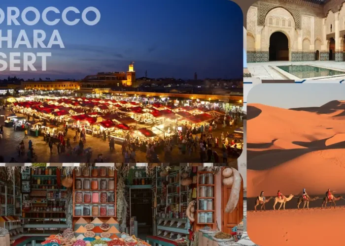 a mix picture during our 11 day morocco sahara desert trip